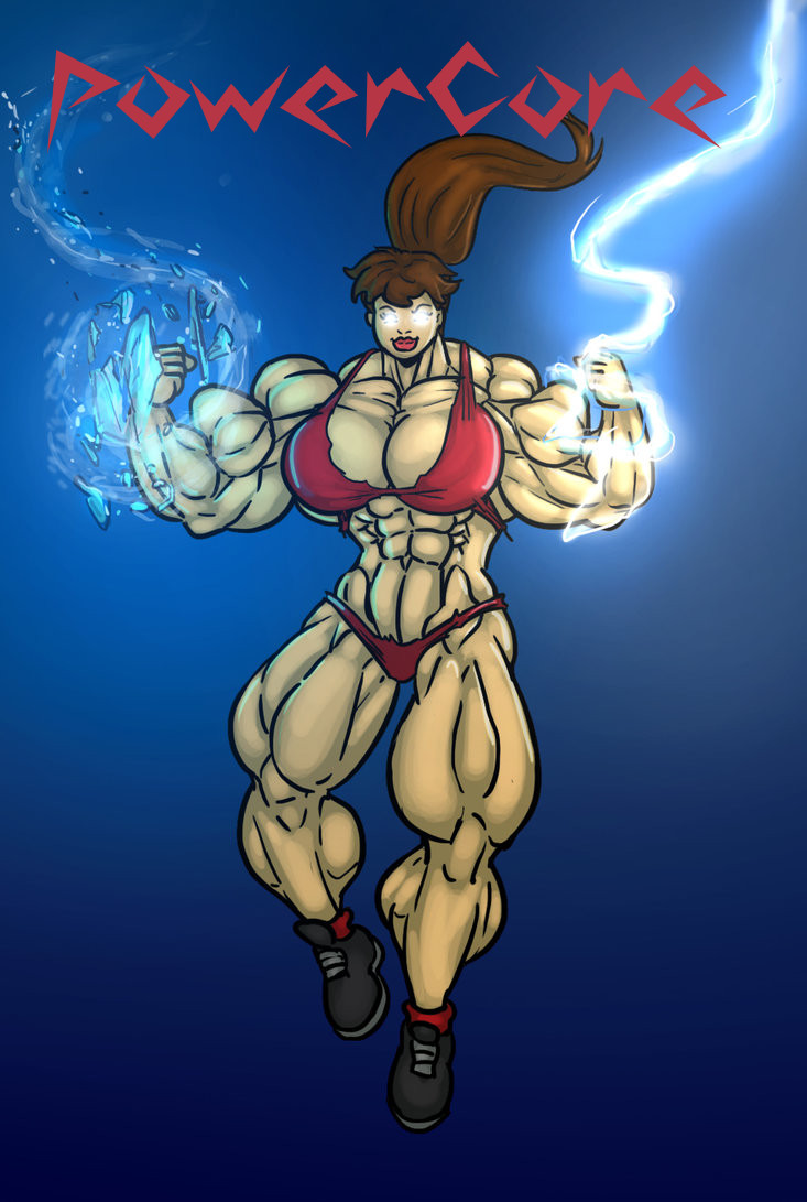 PowerCore Female Muscle Growth Superpower Superhero Story by MagnusMagneto